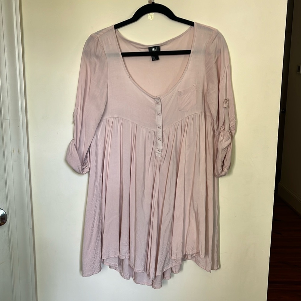 Light mauve tunic top
